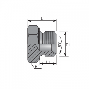 Male Plug BSPP. (ATMG)